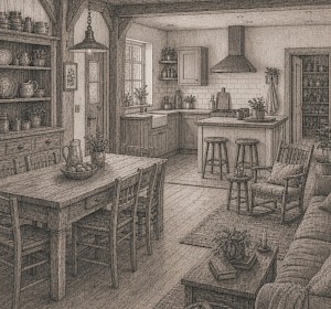 De woonkeuken